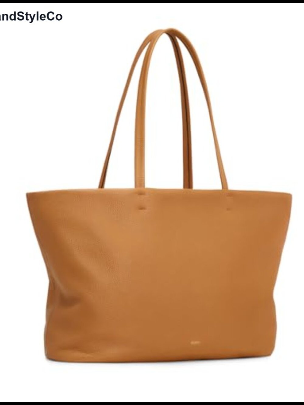Genuine Leather Tote Bag Soft Shoulder Purse Zipper Work Travel Large
